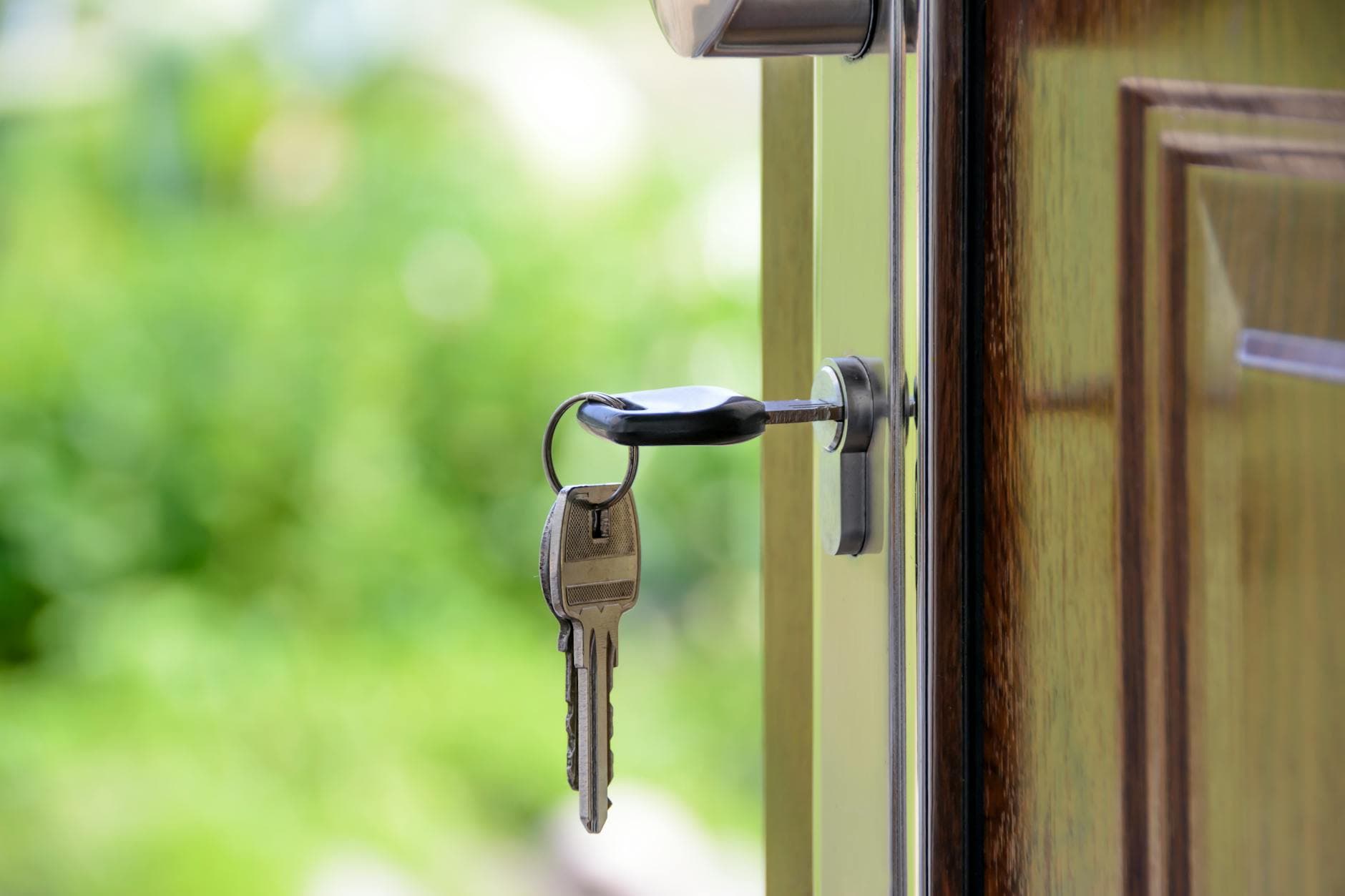 Handing over house keys